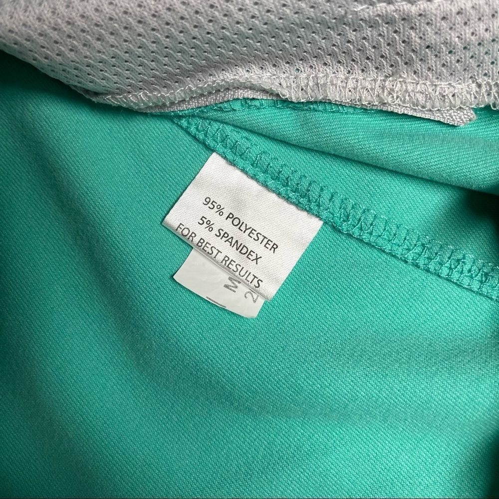 Peter Millar Women's Aqua Mint Zip-Front Vest - Picture 8 of 9